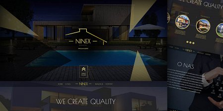 strona dla firmy budowlanej NINEX