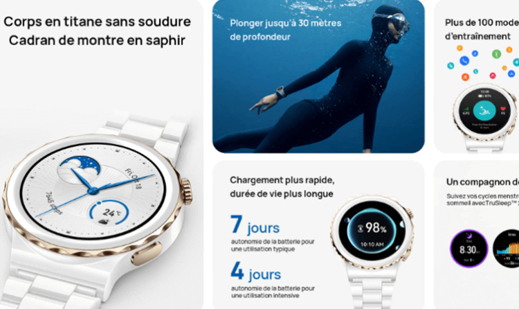 montre connectée femme huawei